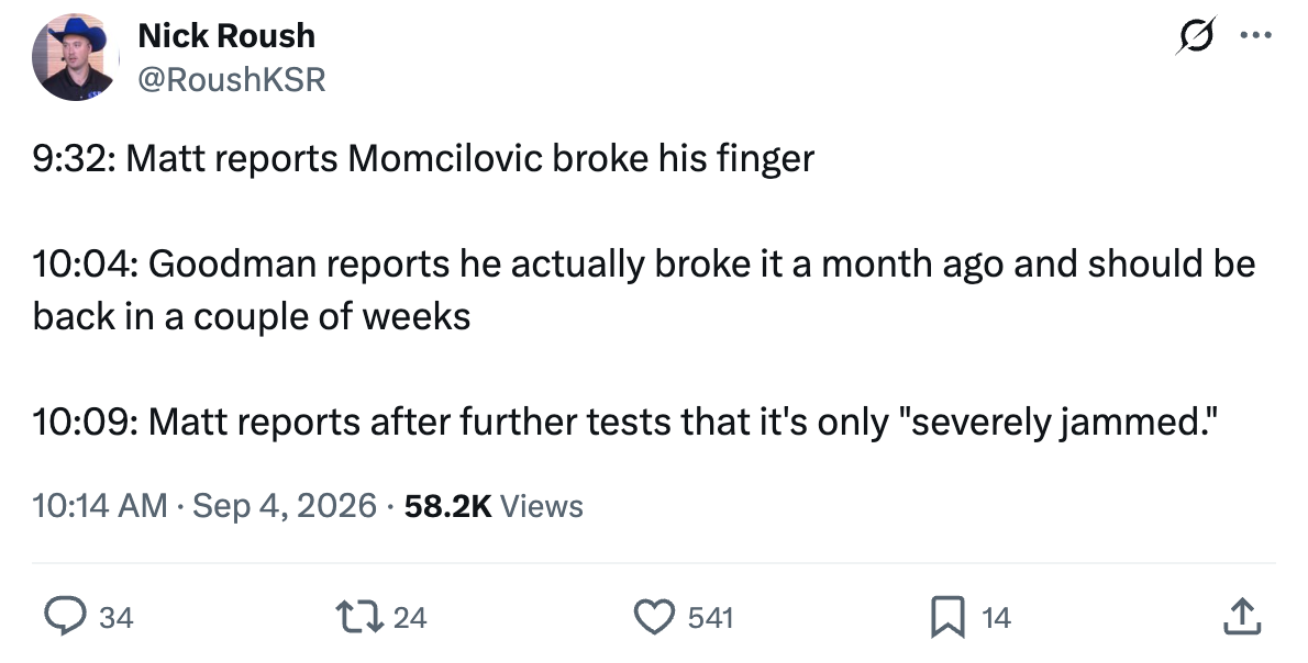 False alarm update