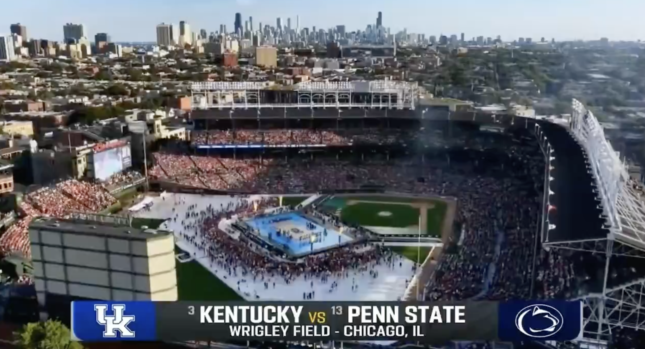 UK Volleyball Wrigley Field Video Highlights